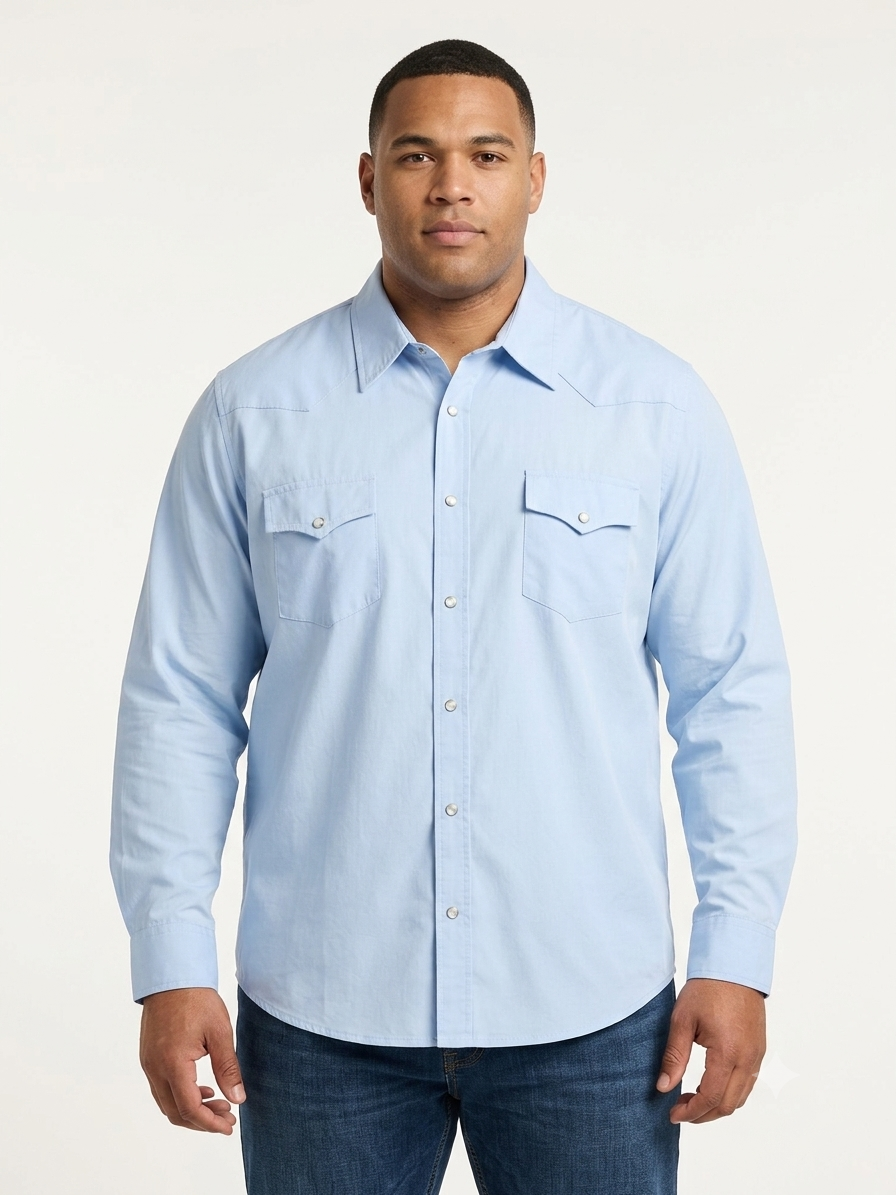 Camisa caballero 3XL NAVEGATI@N azul cielo