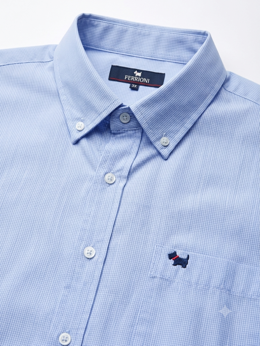 Camisa caballero 3XL FERRI@RI azul cielo