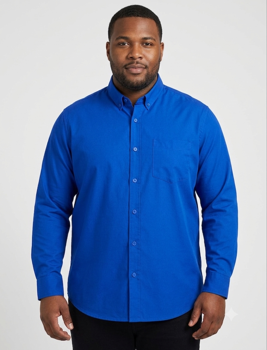 Camisa caballero 3XL G@ESS azul rey