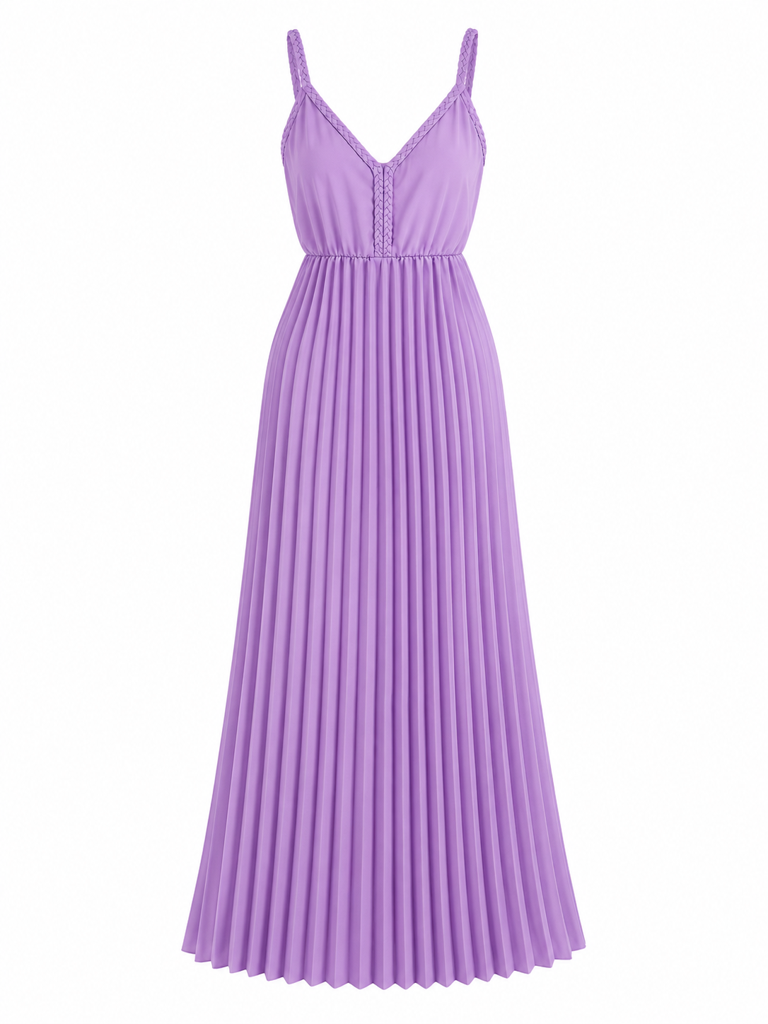 Vestido plisado dama chico lila LUL” L@VE