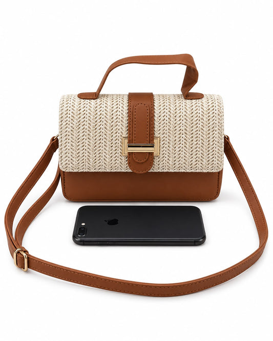 Bolsa dama con textura tejida ✨