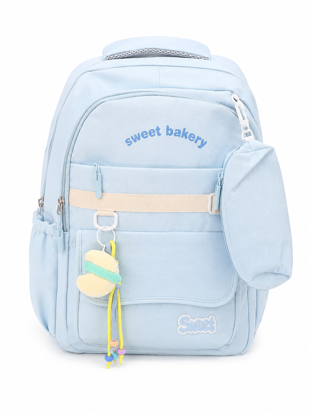 Mochila juvenil color azul cielo