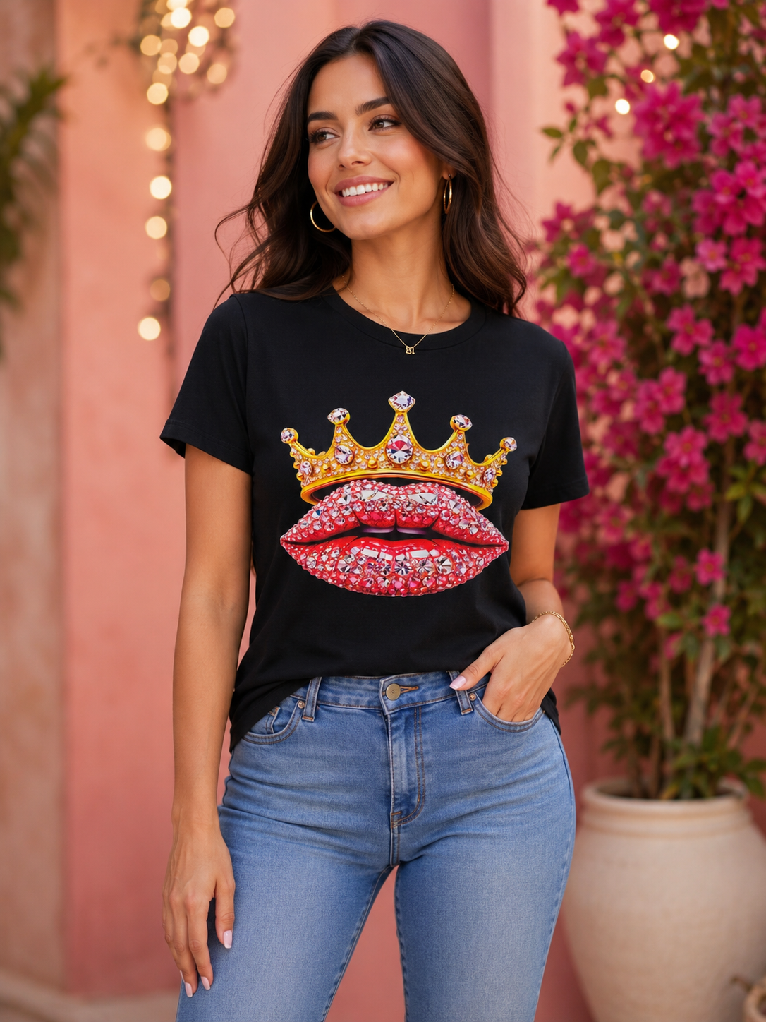 Blusa dama negr@ T-SHIRT@