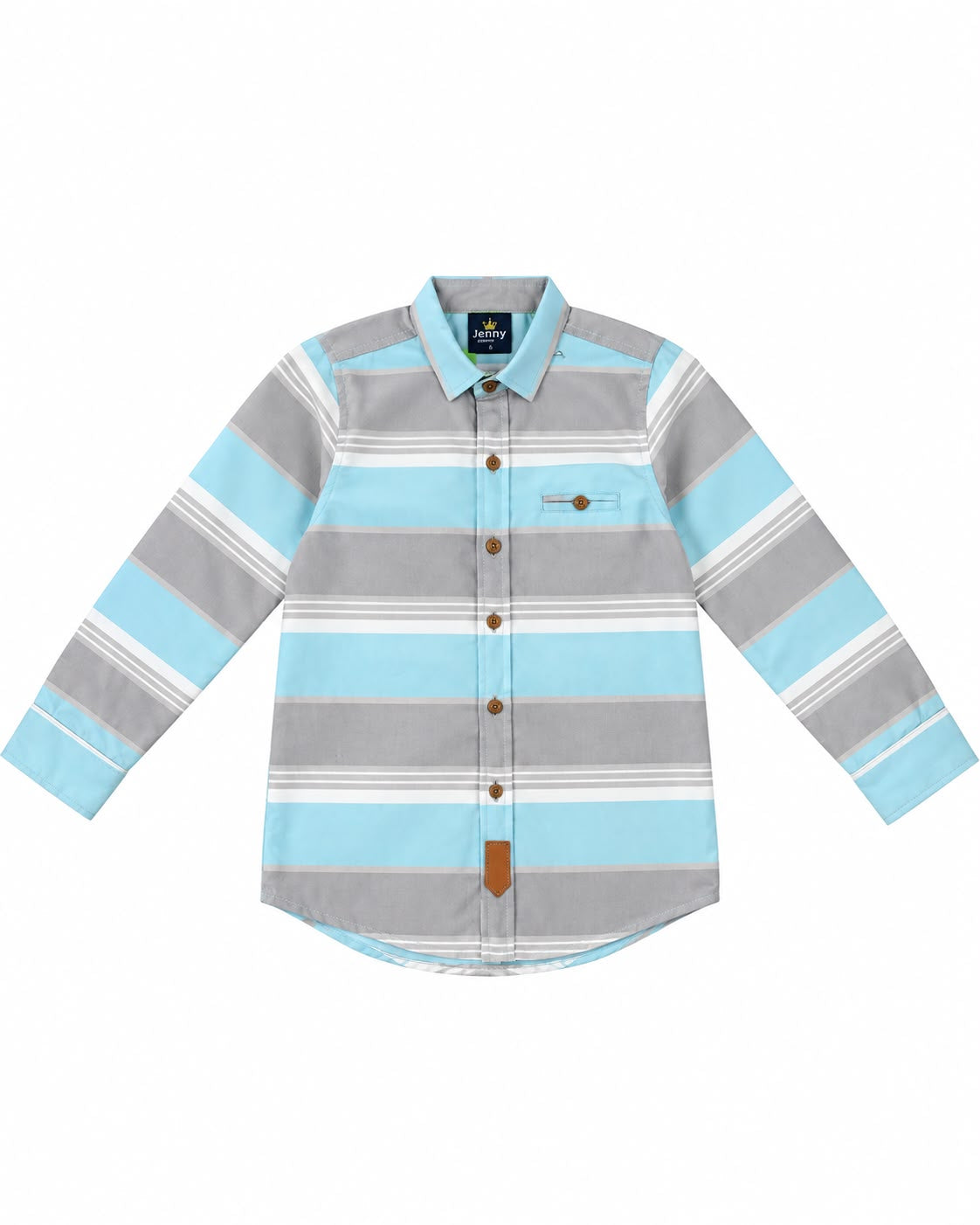 Camisa niño de manga larga a rayas
