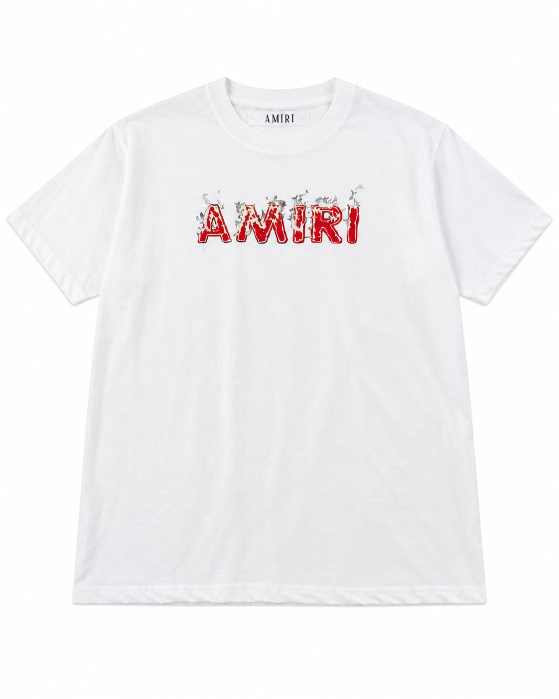 Playera caballero de manga corta con estampado frontal