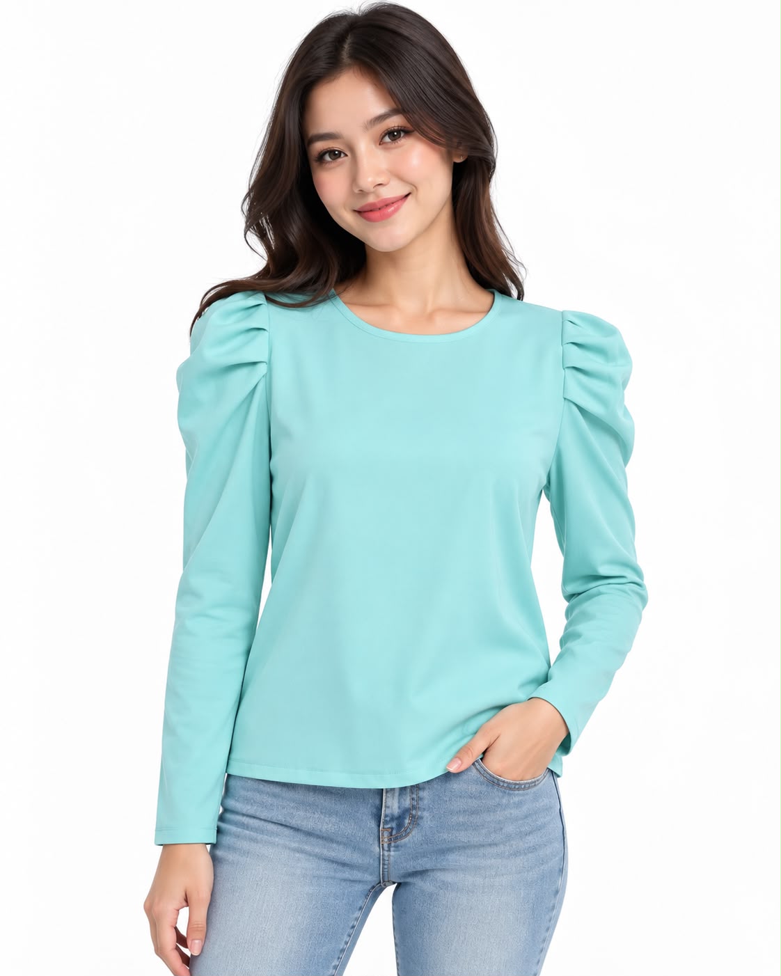 Blusa dama de manga larga