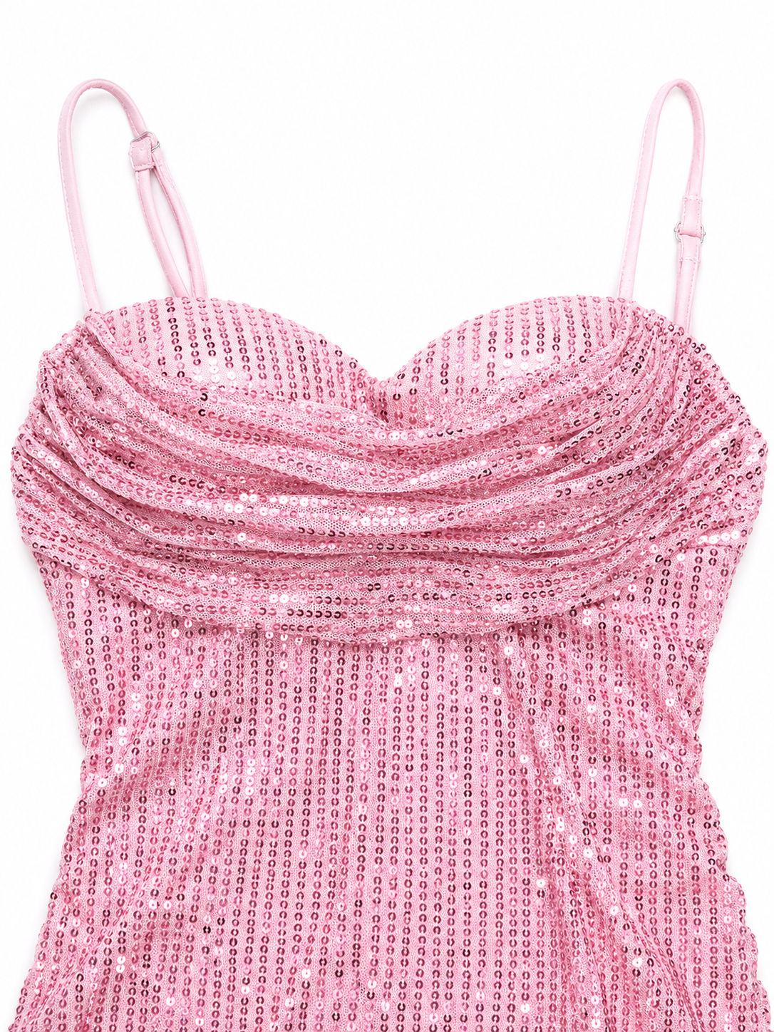 ✨💖 Vestido Dama Largo de Lentejuelas Rosa 💖✨