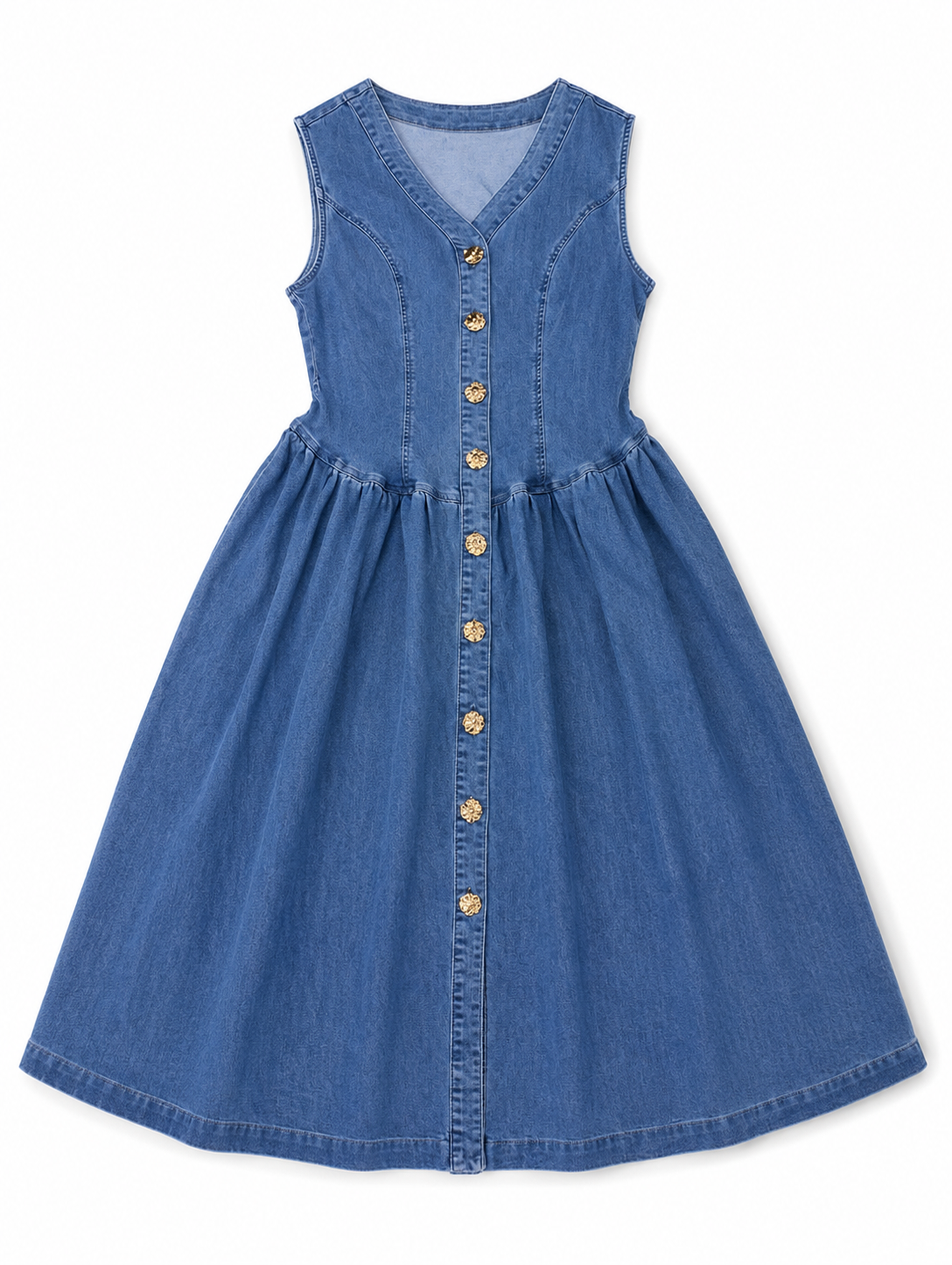 💙✨ Vestido dama de mezclilla que combina estilo y comodidad en una sola prenda