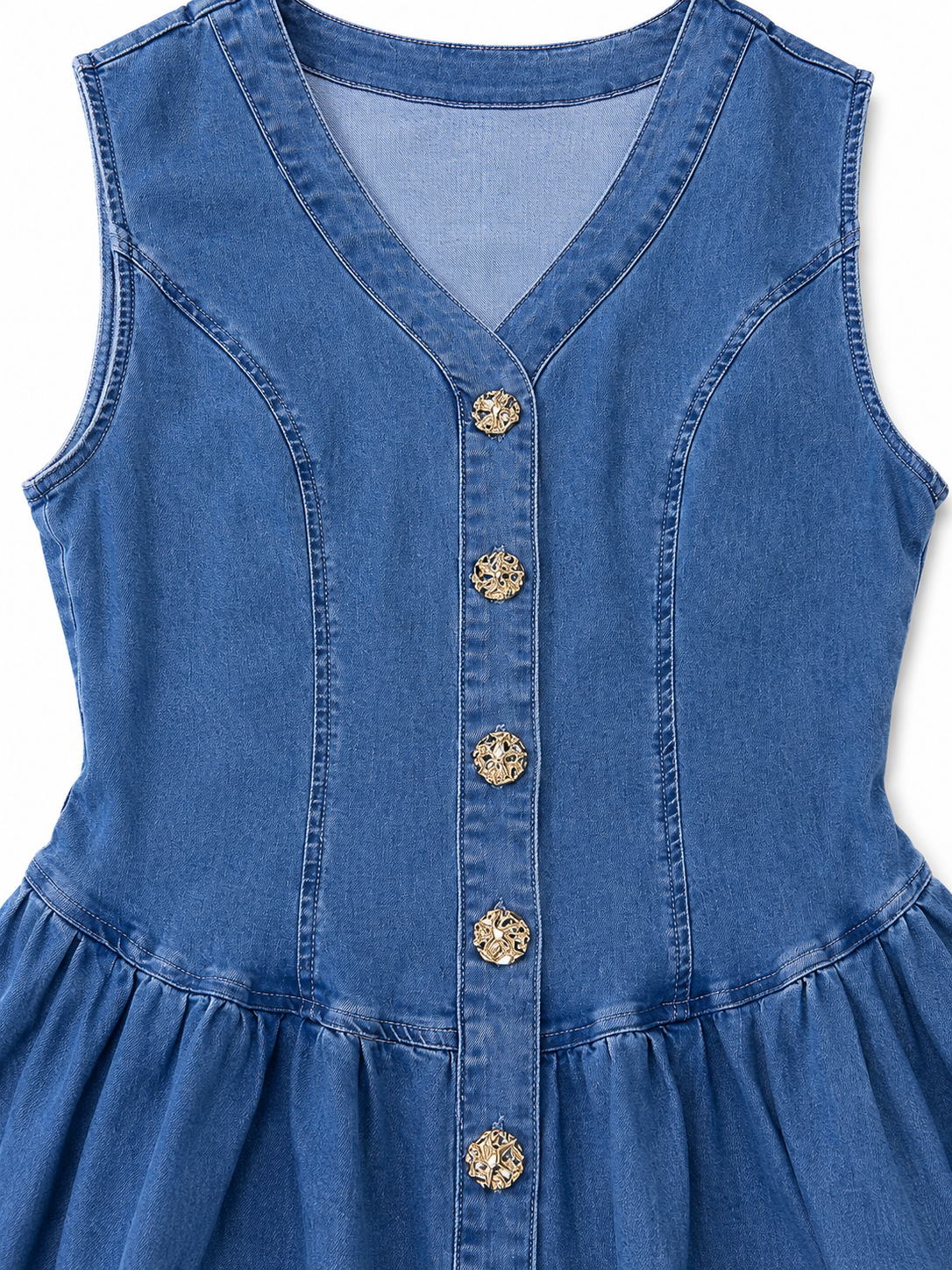 💙✨ Vestido dama de mezclilla que combina estilo y comodidad en una sola prenda