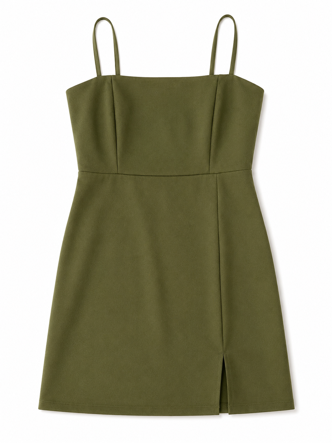 ✨ Vestido Dama Verde Olivo 💚