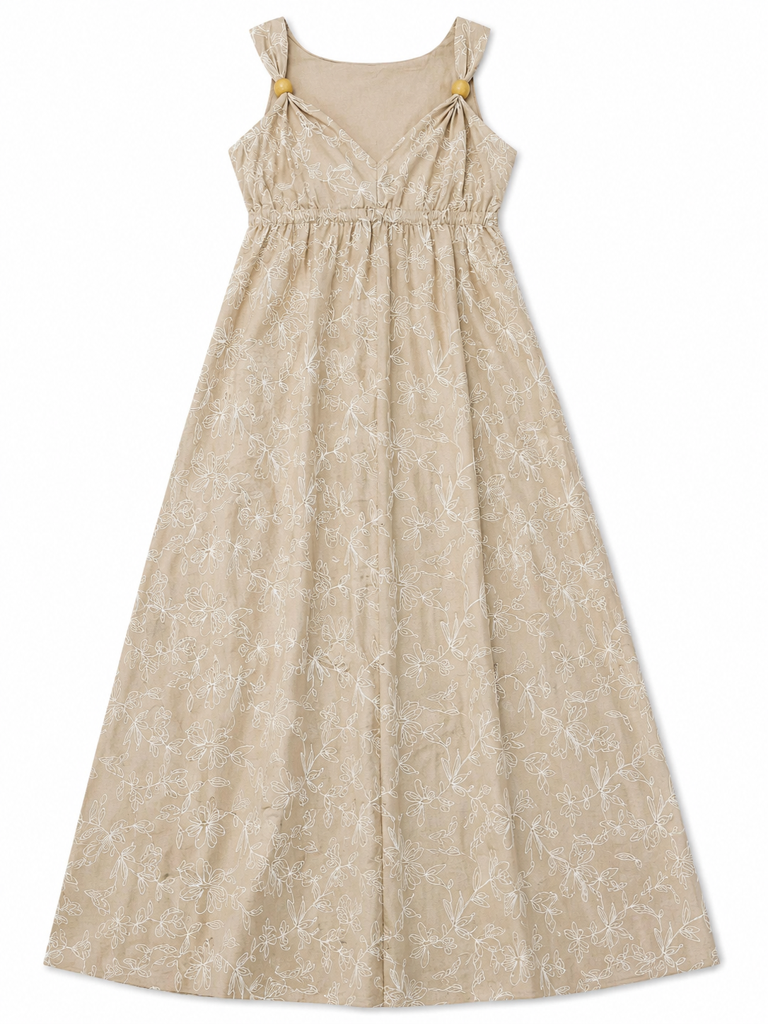 ✨ Vestido Dama Largo Bordado  🤍🌿