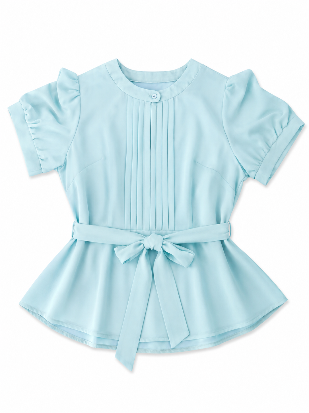 ✨ Blusa DamaCeleste con Cinturón  💙