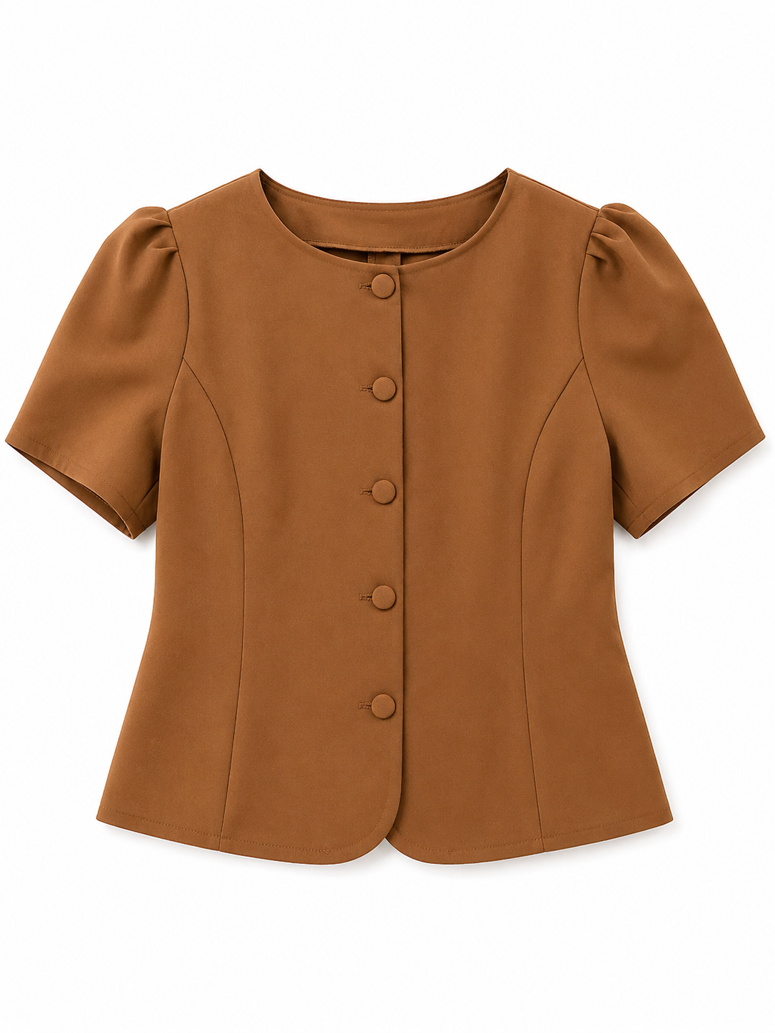 ✨ Blusa dama Camel de Botones 🤎