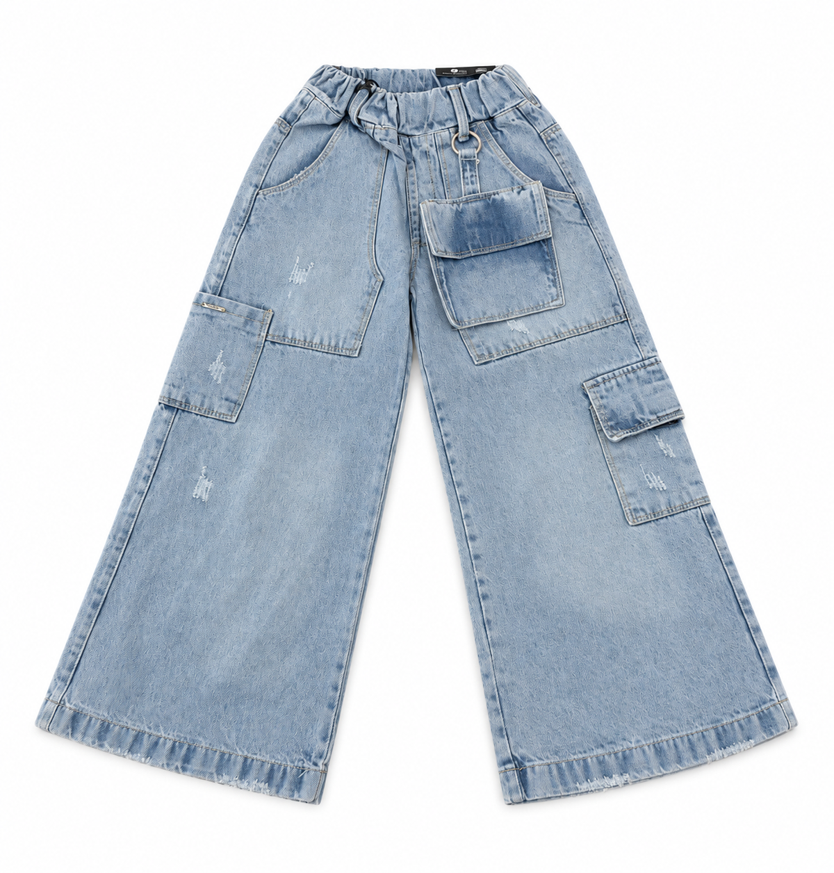 Pantalón niña de mezclilla estilo cargo 💙