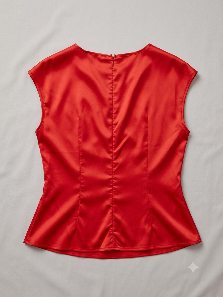 ❤️ Blusa Dama Satinada Fruncida – Elegancia que realza tu figura ❤️