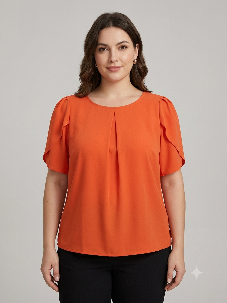 🧡 Blusa Dama Manga Tulipán – Elegancia y frescura en una sola prenda 🧡