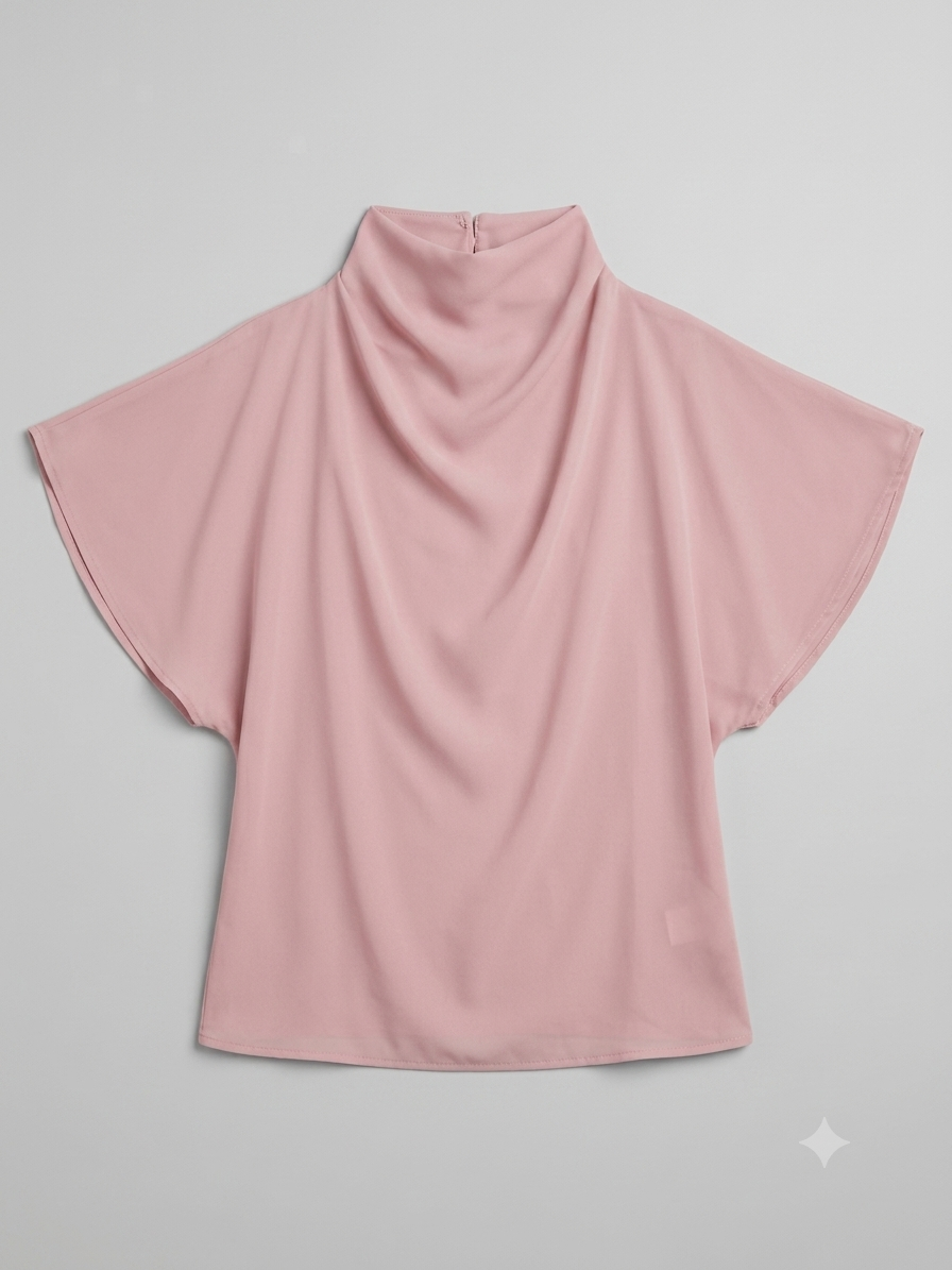 🌸 Blusa dama de Cuello Drapeado – Elegancia con un toque sofisticado 🌸