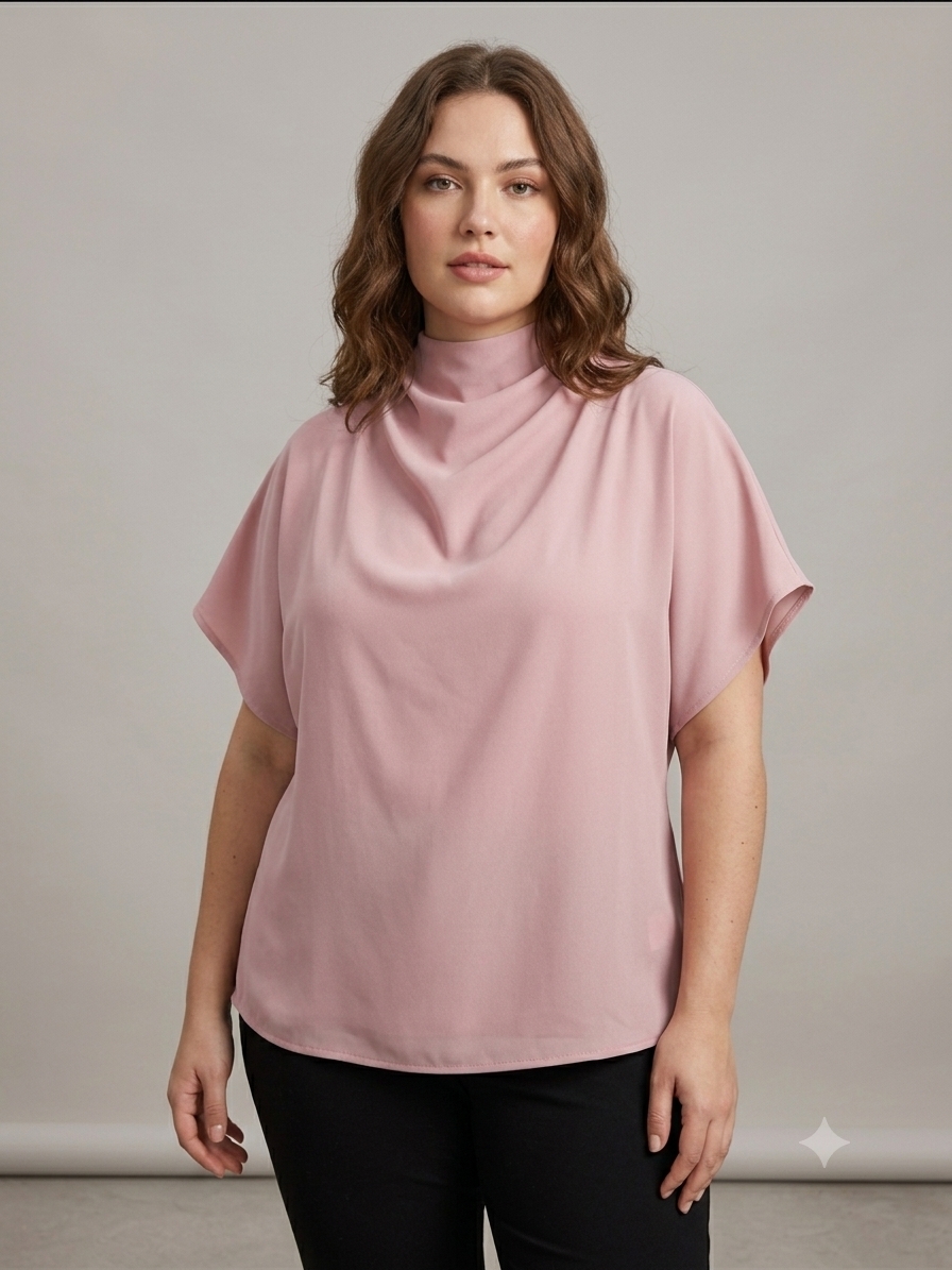 🌸 Blusa dama de Cuello Drapeado – Elegancia con un toque sofisticado 🌸
