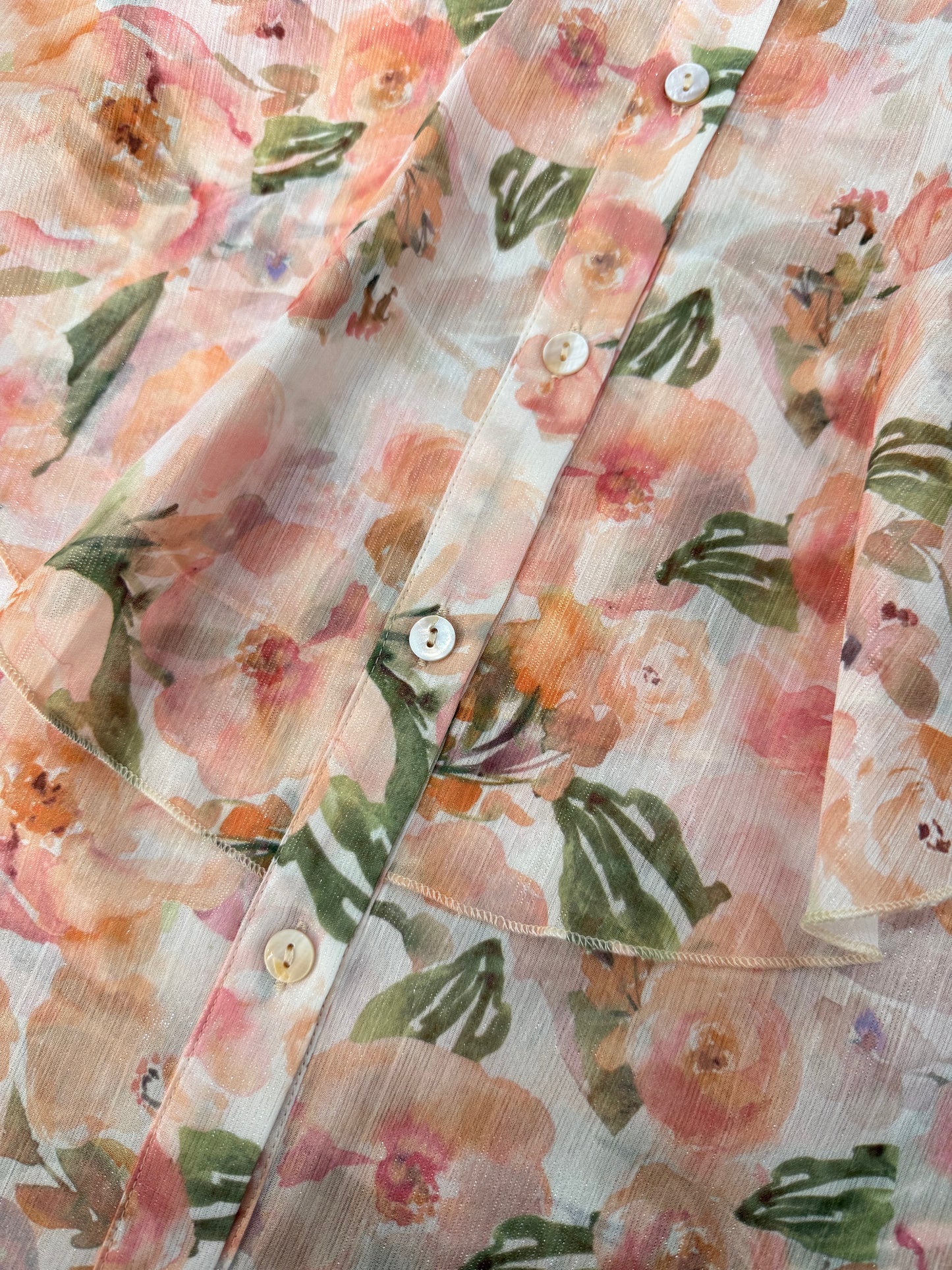 🌸 Blusa Dama Floral con Olanes – Delicadeza y frescura para cualquier ocasión 🌸