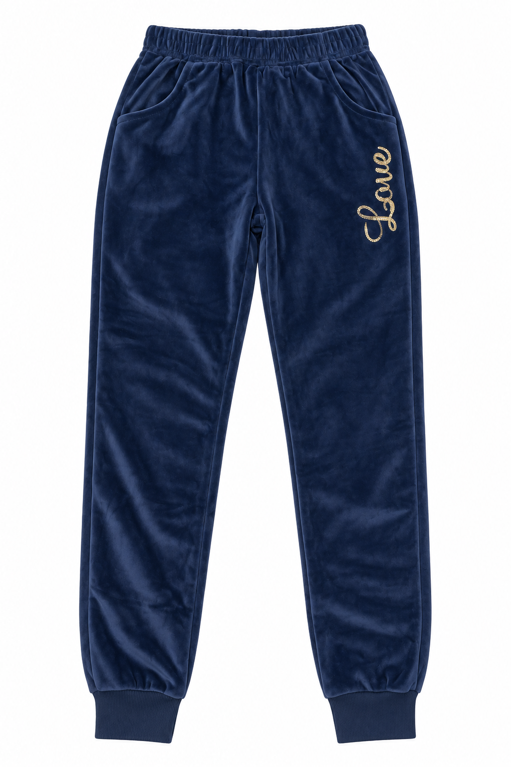 💙 Set niña 3 piezas Velvet Love azul marino