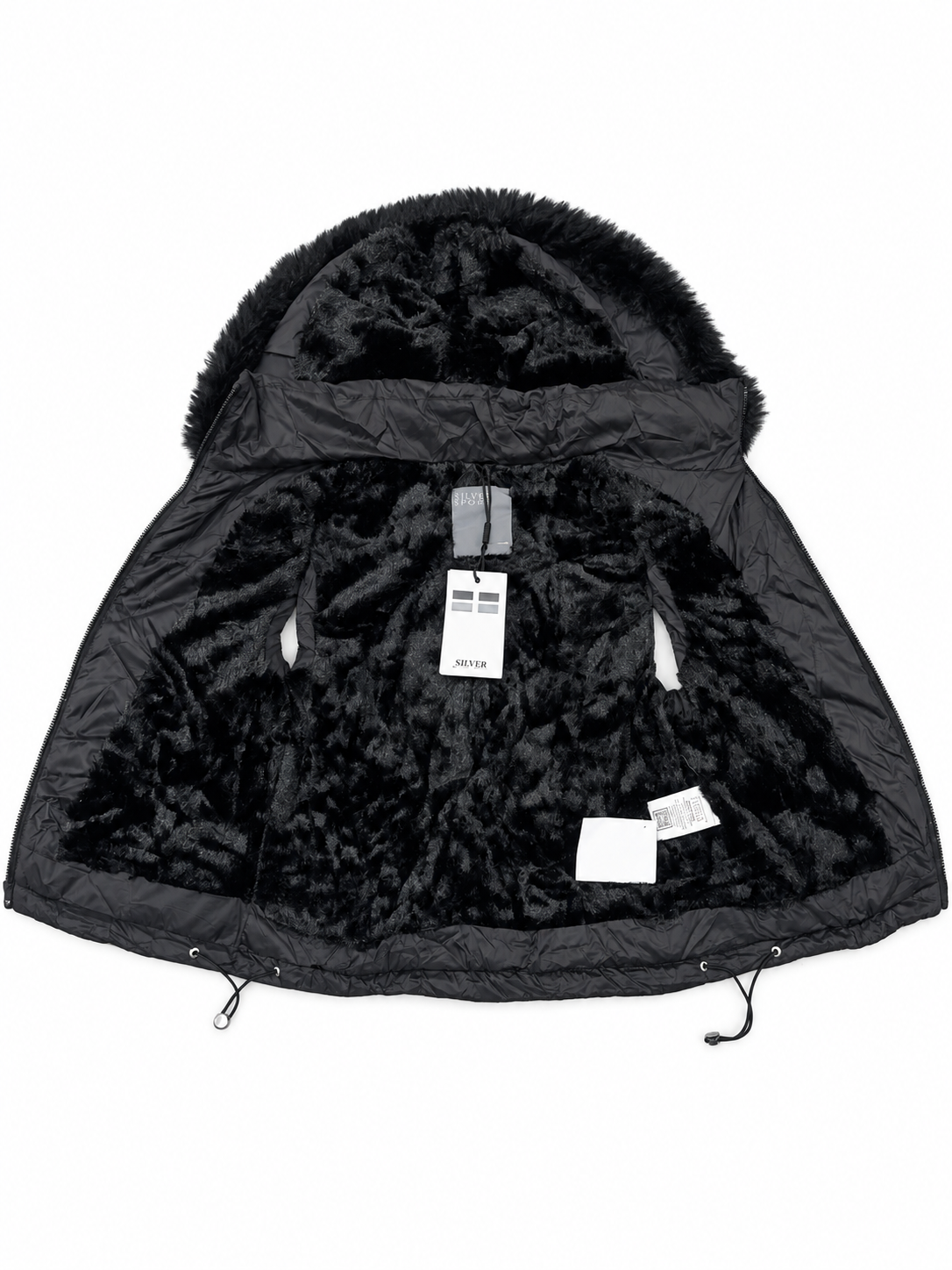 Chaleco dama acolchado negro con capucha 🖤