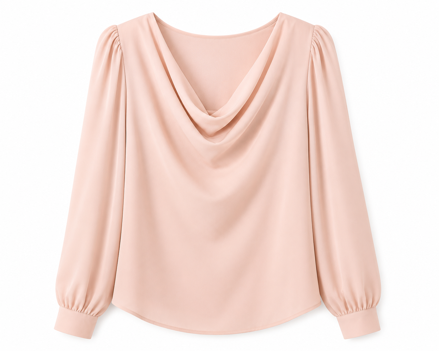Blusa Dama Grande rosa palo cuello drap@do