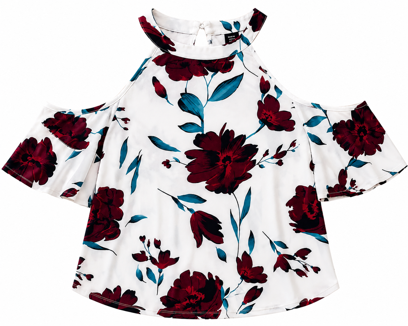 Blusa Dama floral con hombros descubiertos