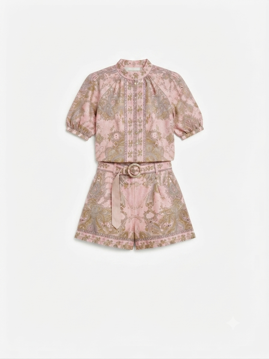 Conjunto Dama estampado short