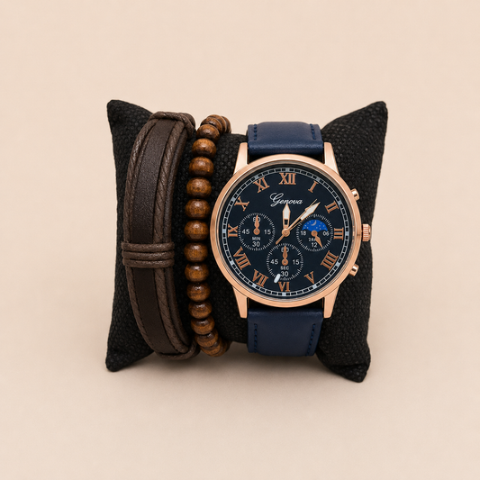 Set Reloj caballero GENEV@ con Pulseras