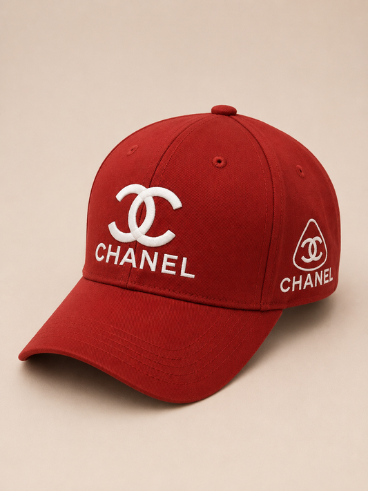 Gorra Caballero Roja Ajustable CH@NEL