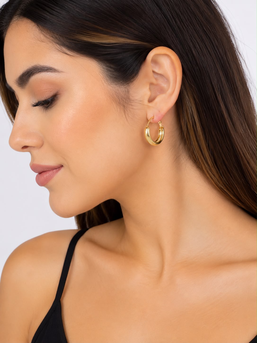 Aretes Arracadas Doradas Clásicas ✨
