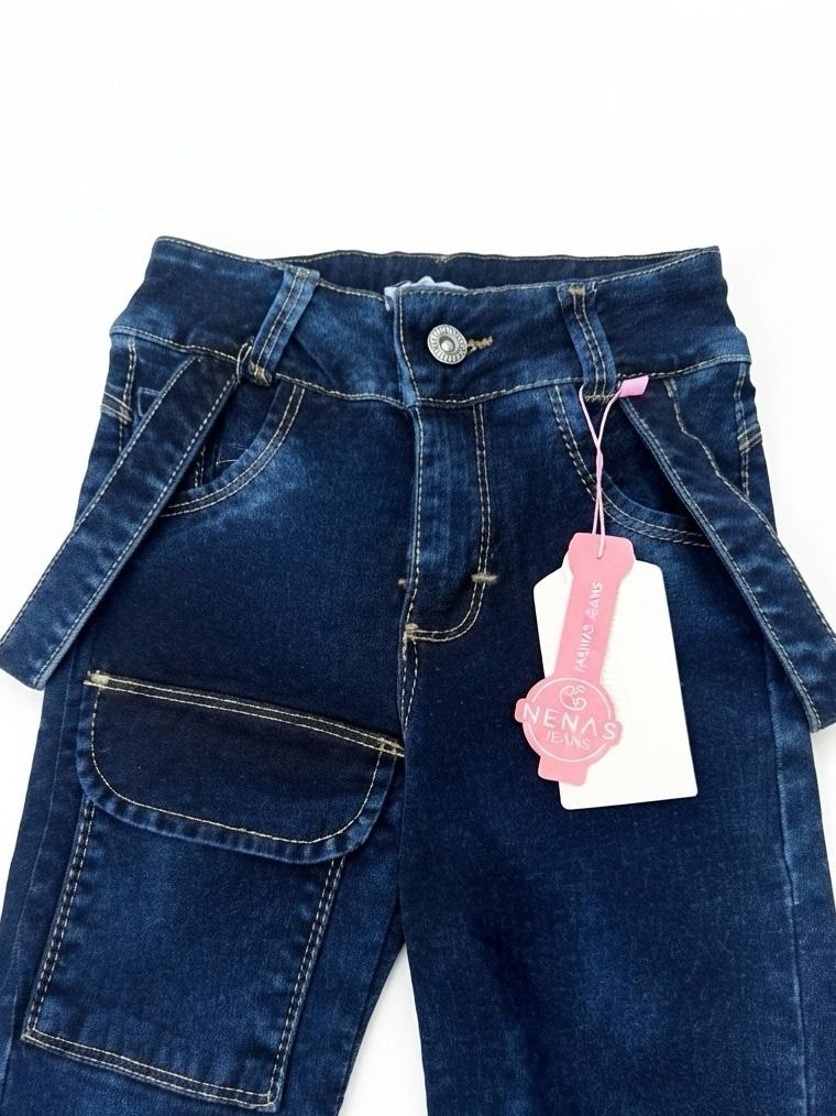 Pantalón niña cargo de mezclilla NENA