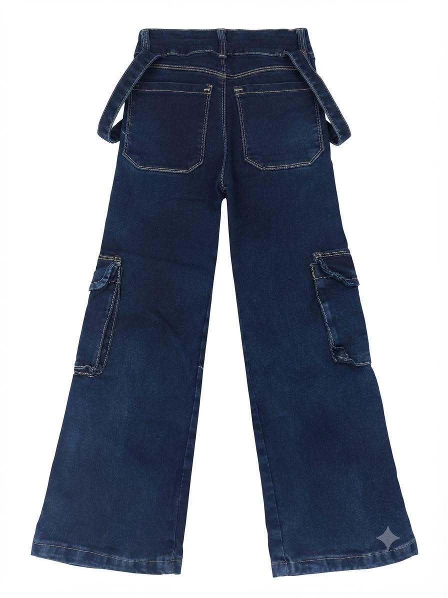 Pantalón niña cargo de mezclilla NENA