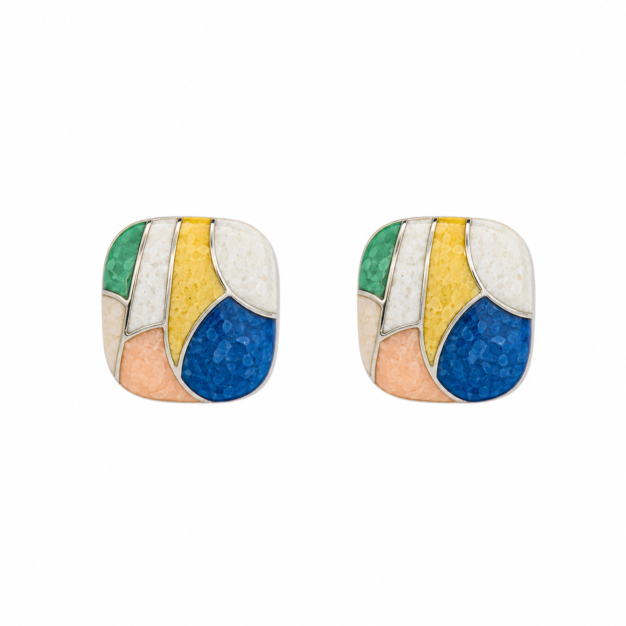 ✨ Aretes Geométricos Multicolor ✨