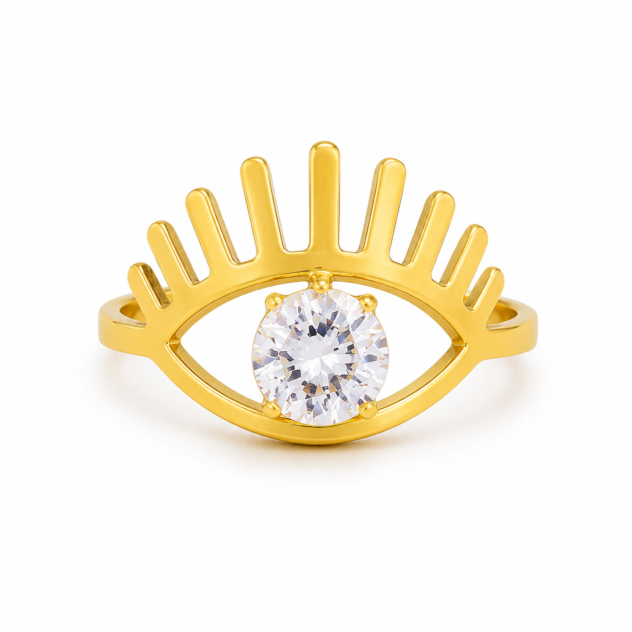 Anillo Dala dorado diseño de ojo