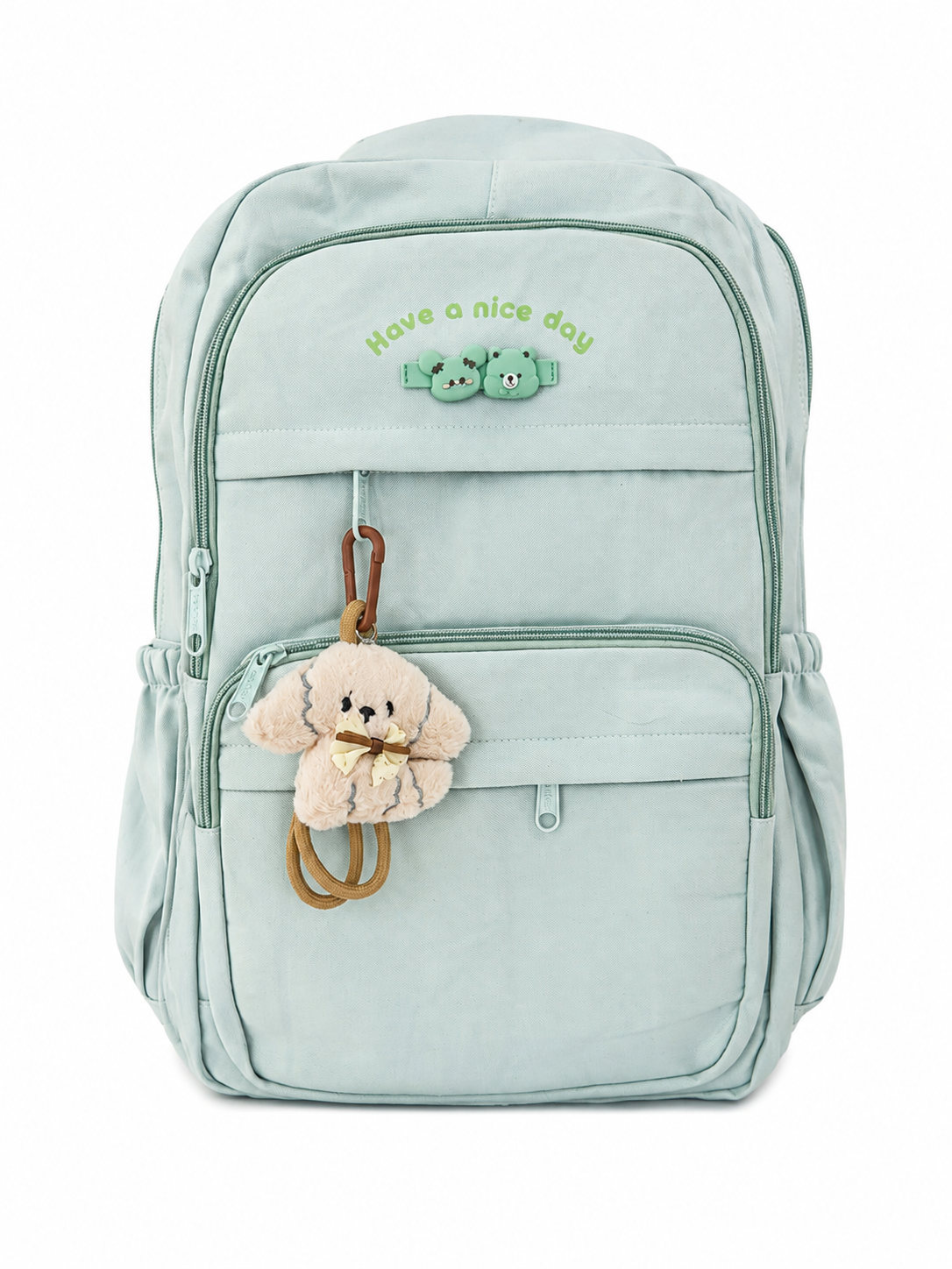 Mochila escolar juvenil verde menta