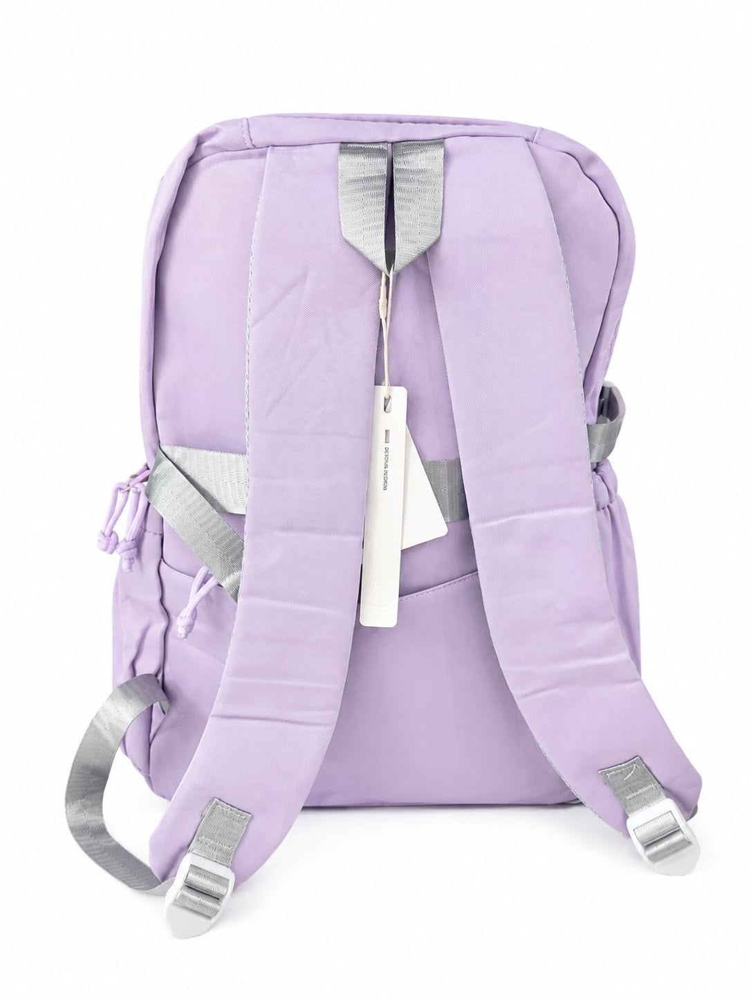 🎒 Mochila juvenil lila con colgante