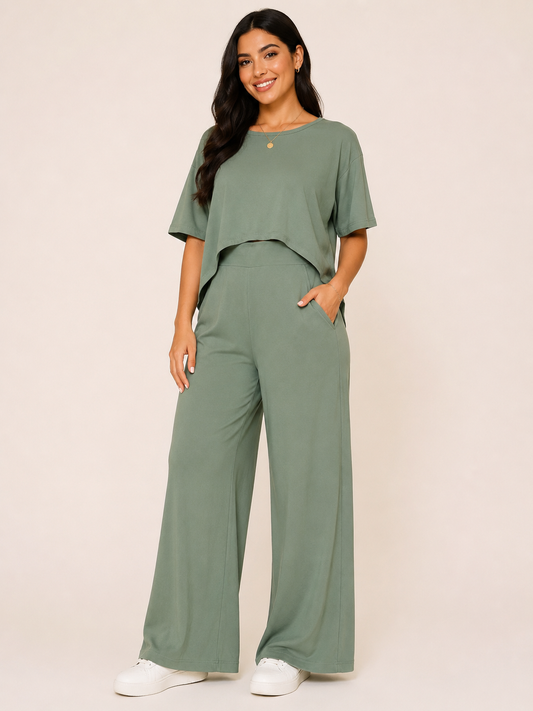 Set Dama – Verde Olivo 💚