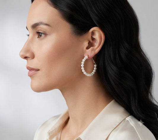 Aretes de Perlas Tipo Arracada – Elegancia Atemporal