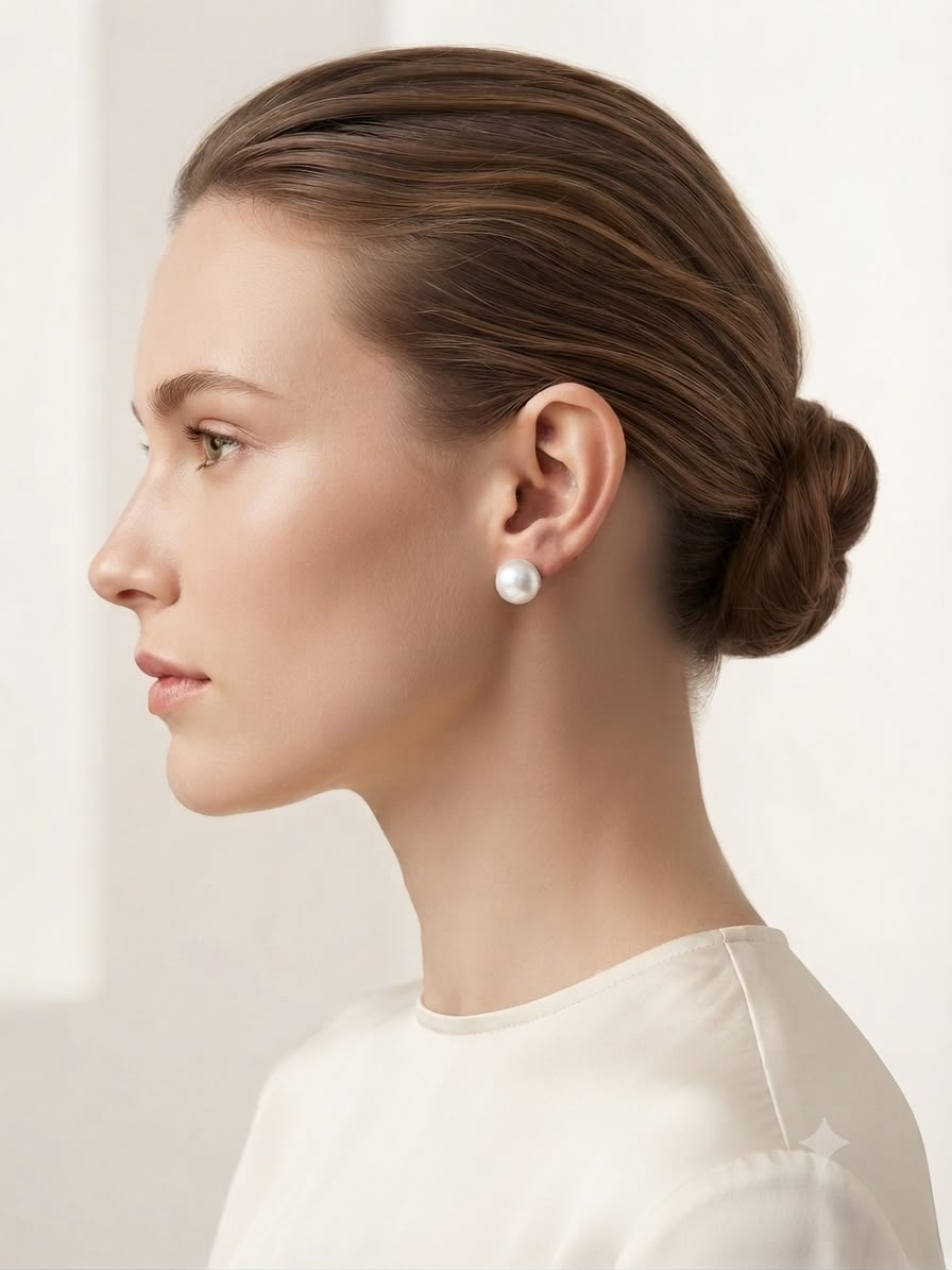 Aretes Tipo Perla Clásicos – Elegancia Atemporal