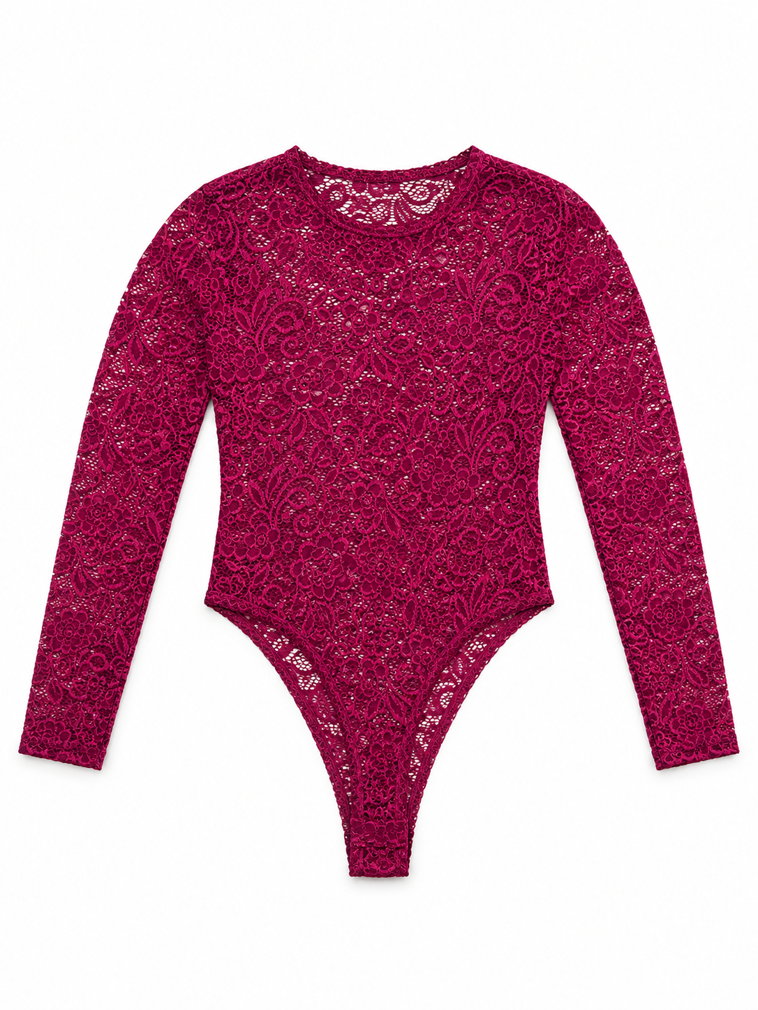 Conjunto Dama 2 Piezas Color Vino – Body de Encaje + Crop Top