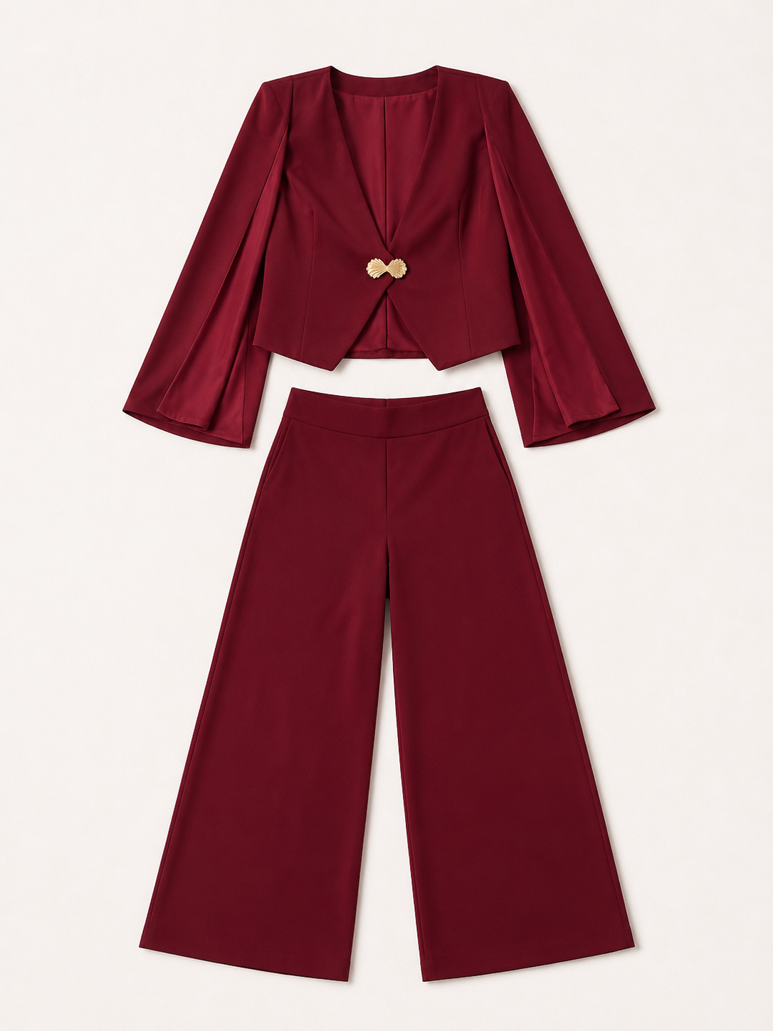 Conjunto dama Elegancia Vino 🍷✨