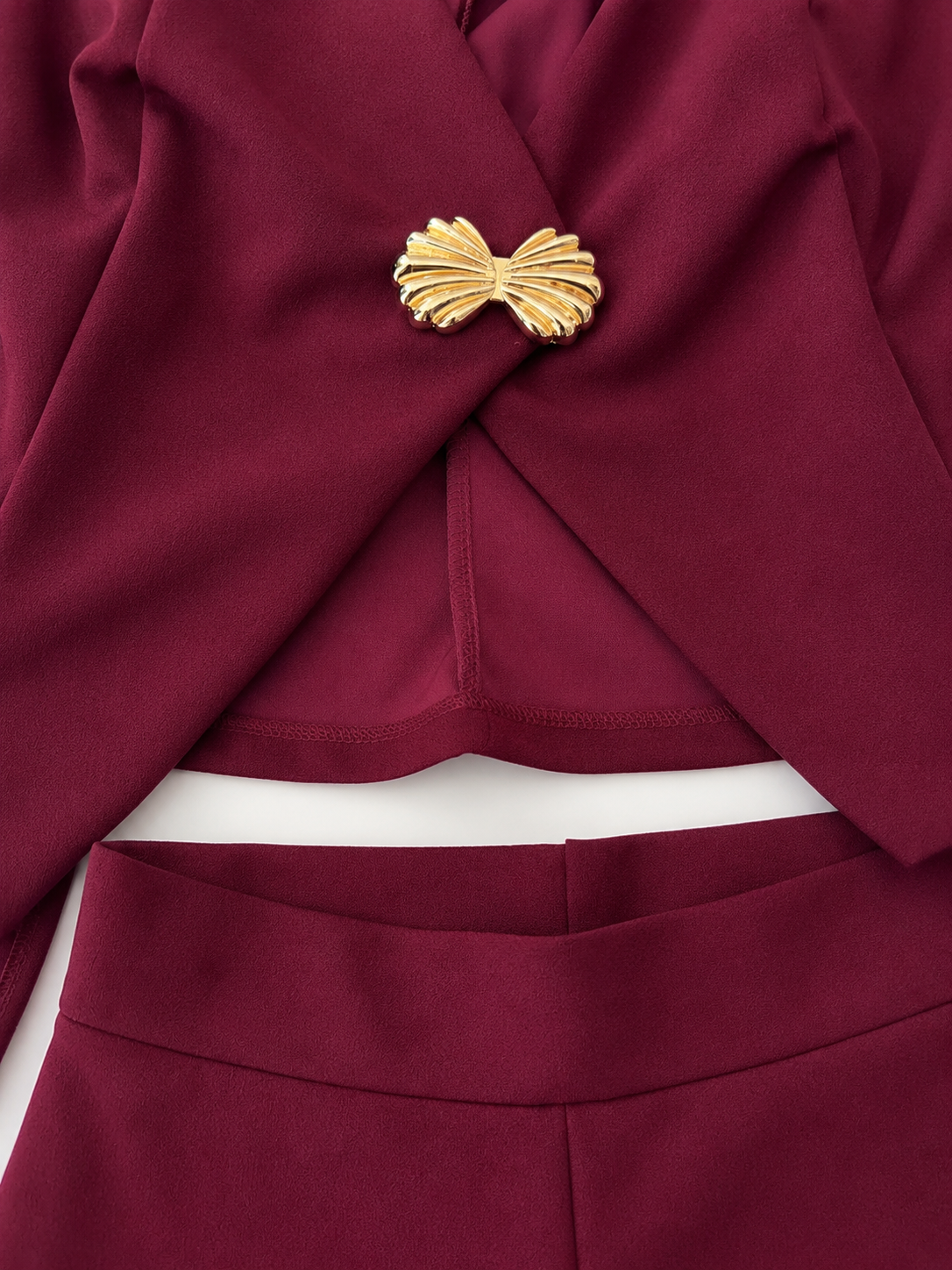 Conjunto dama Elegancia Vino 🍷✨