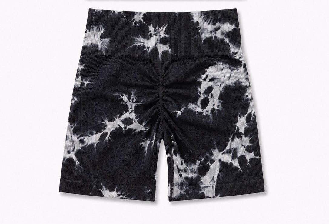 Conjunto dama Deportivo Tie Dye 2 Piezas Blanco y Negro