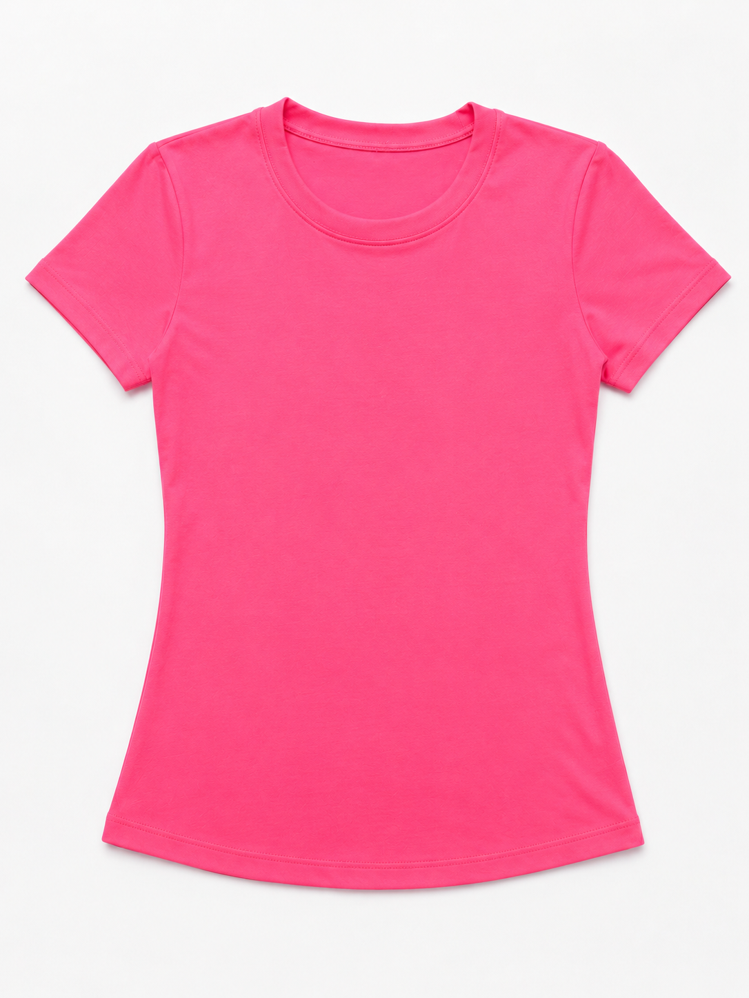 Playera Dama básica rosa neón 💖