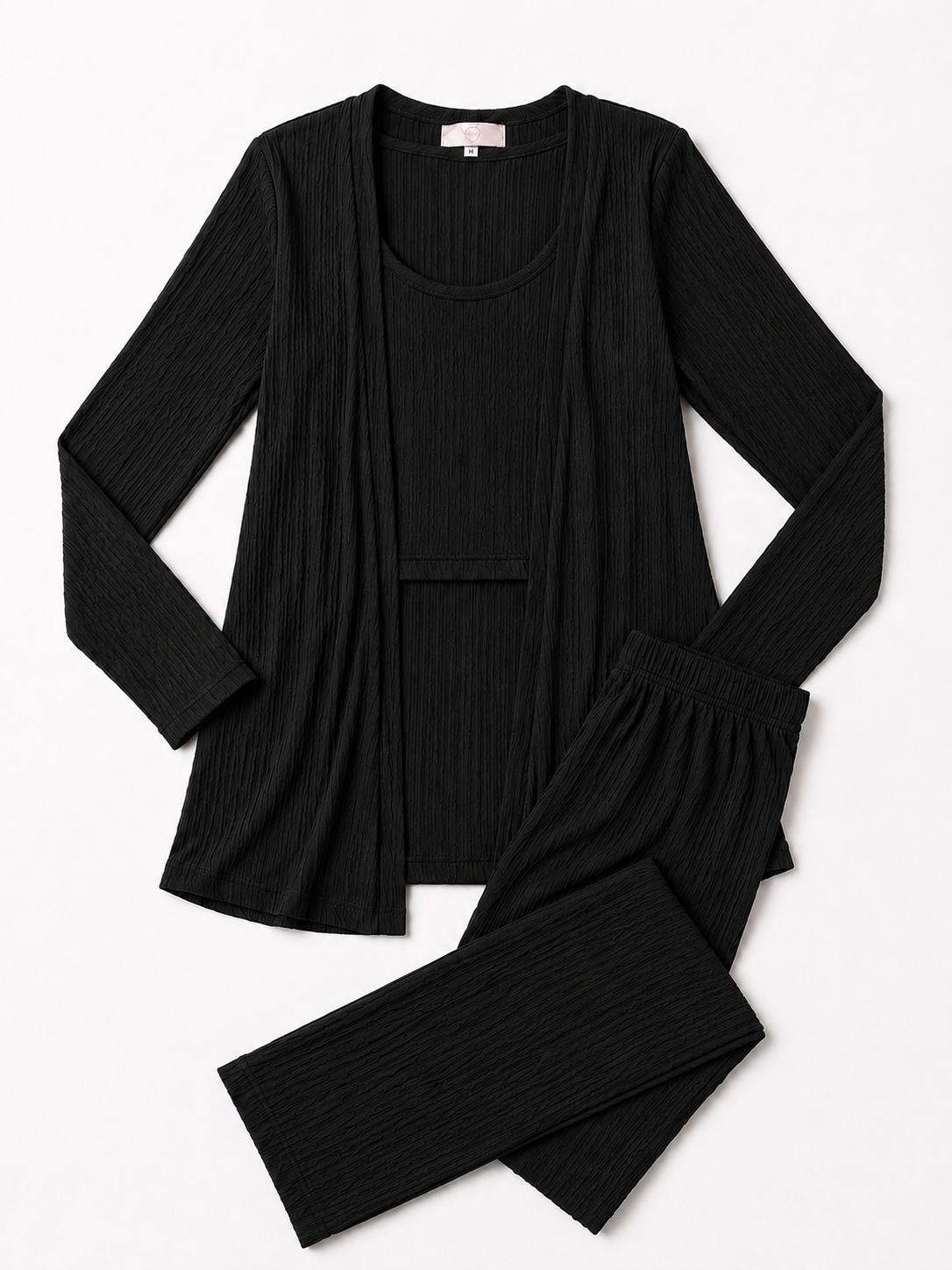 Conjunto dama 3 piezas color negro 🖤