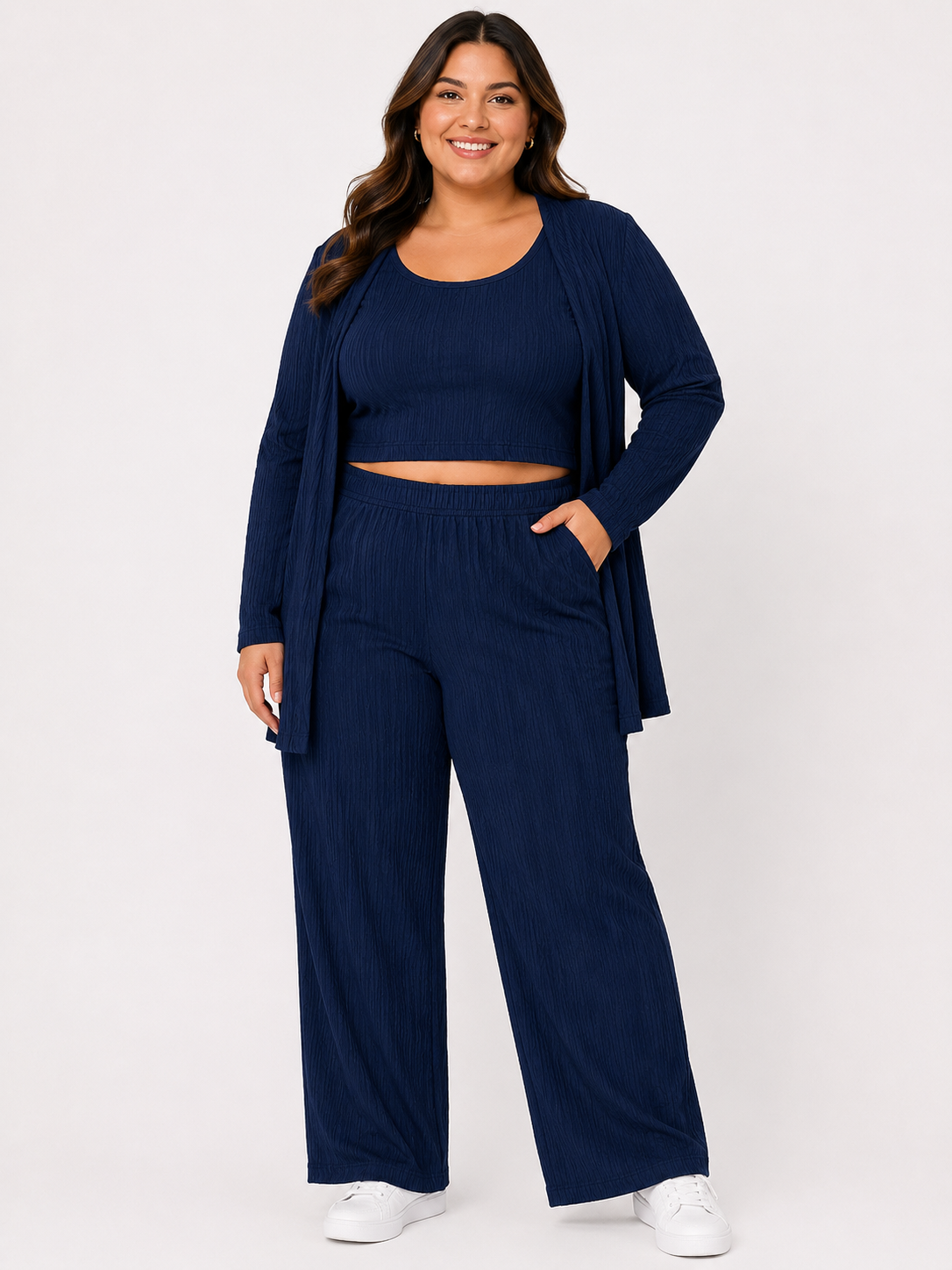 Conjunto dama 3 piezas color azul marino 💙