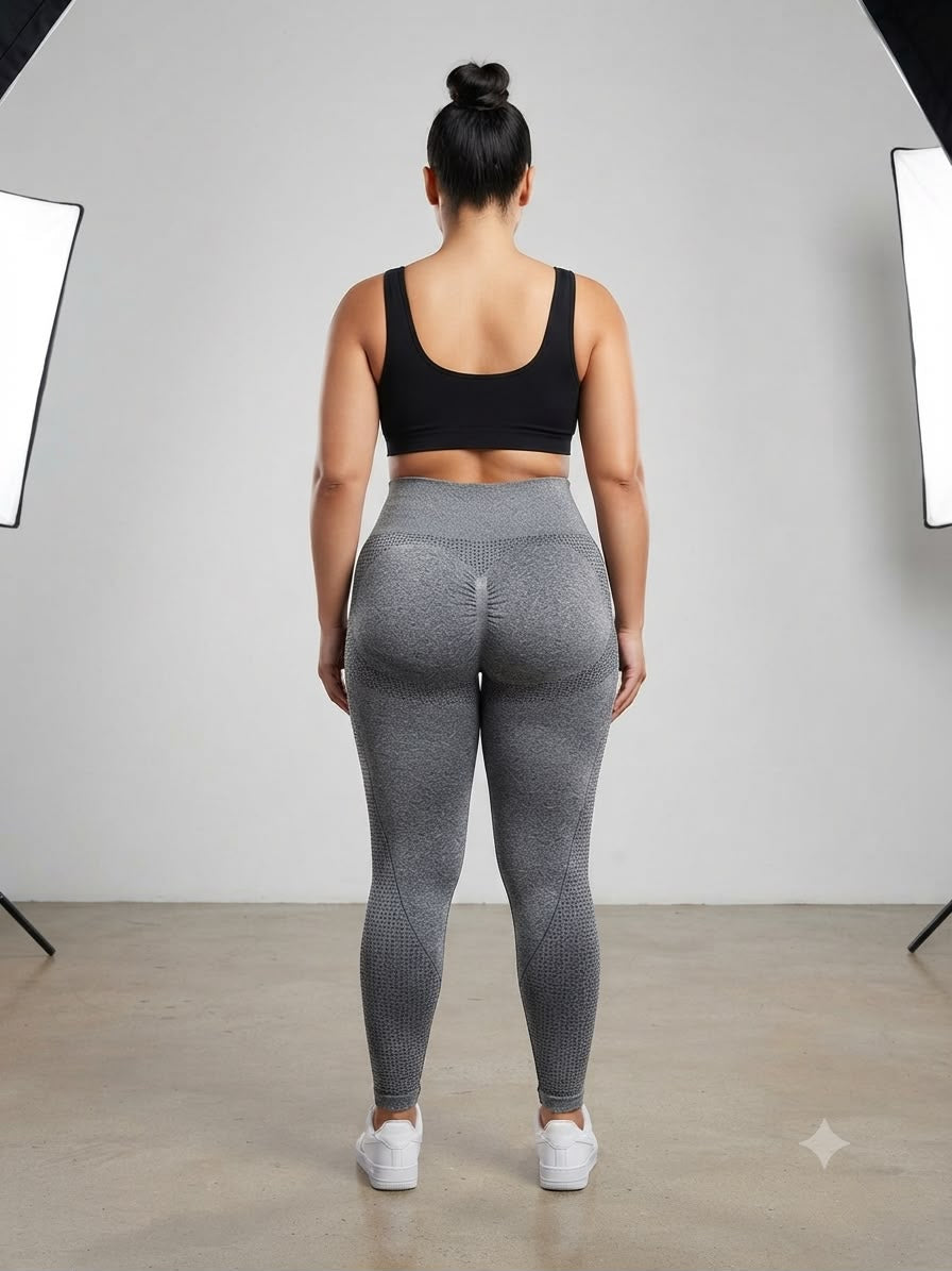 Leggings dama gris jaspe