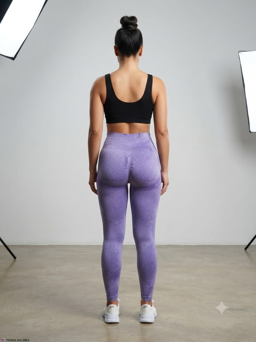 Leggings dama  lila jaspe