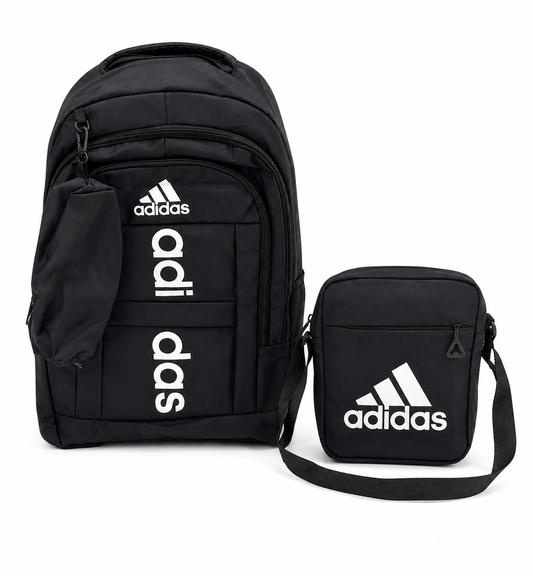 Set mochila escolar deportiva 3 piezas